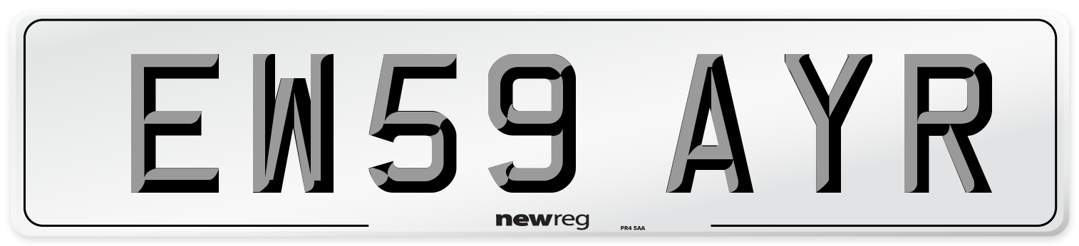 EW59 AYR Number Plate from New Reg